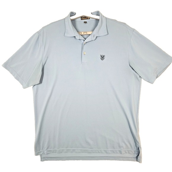 Peter Millar Other - Peter Millar Summer Comfort Polo Shirt XL Golf Blue Preppy Resort Tropical Logo